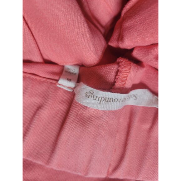Soft Surroundings Coral Capri Pants Metro Leggings Button Hem Womens Size L - Picture 4 of 6